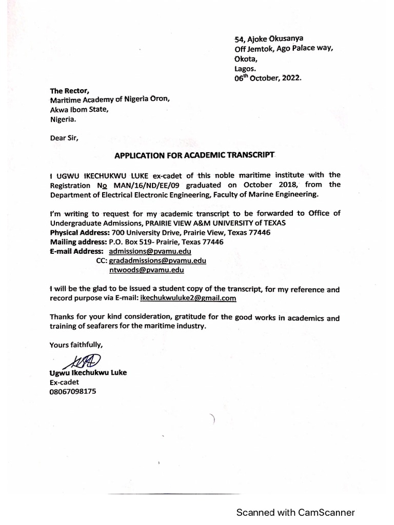 Ugwu Transcript | PDF