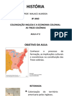 Formação das Treze Colônias Inglesas na América do Norte