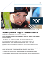 Nya Knäproblem Stoppar Emma Dahlström - SVT Sport
