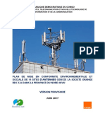 Environmental and Social Impact Assessment (ESIA) Report For DRC Orange Telecom, June 2017