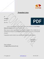 Promotion Letter-Sigitek - Aliva