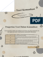 Teori Teori Komunikasi