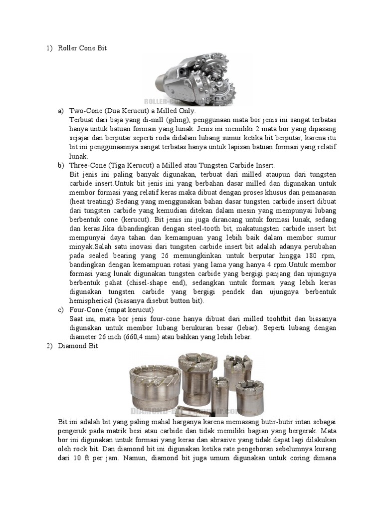 Roller Cone Bit | PDF