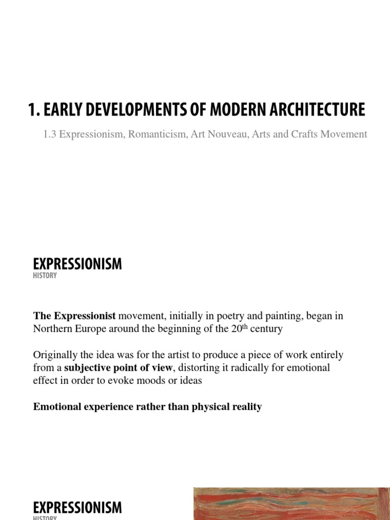Expressionism and Architectural Movements | PDF | Art Nouveau ...