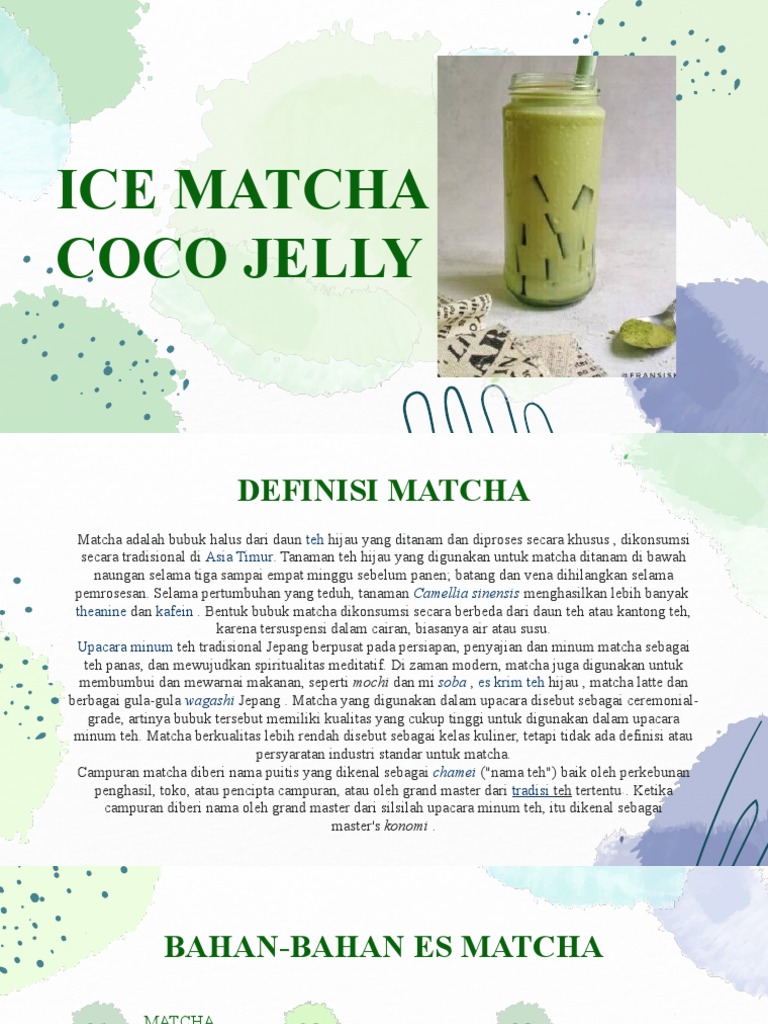 Ice Matcha Rev | PDF | Memasak, Makanan, & Anggur