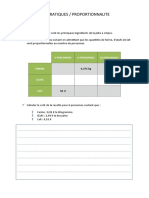 CAS PRATIQUES Math Proportions