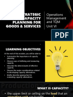 Lesson VI Strategic Capacity Planning 2022 Ver