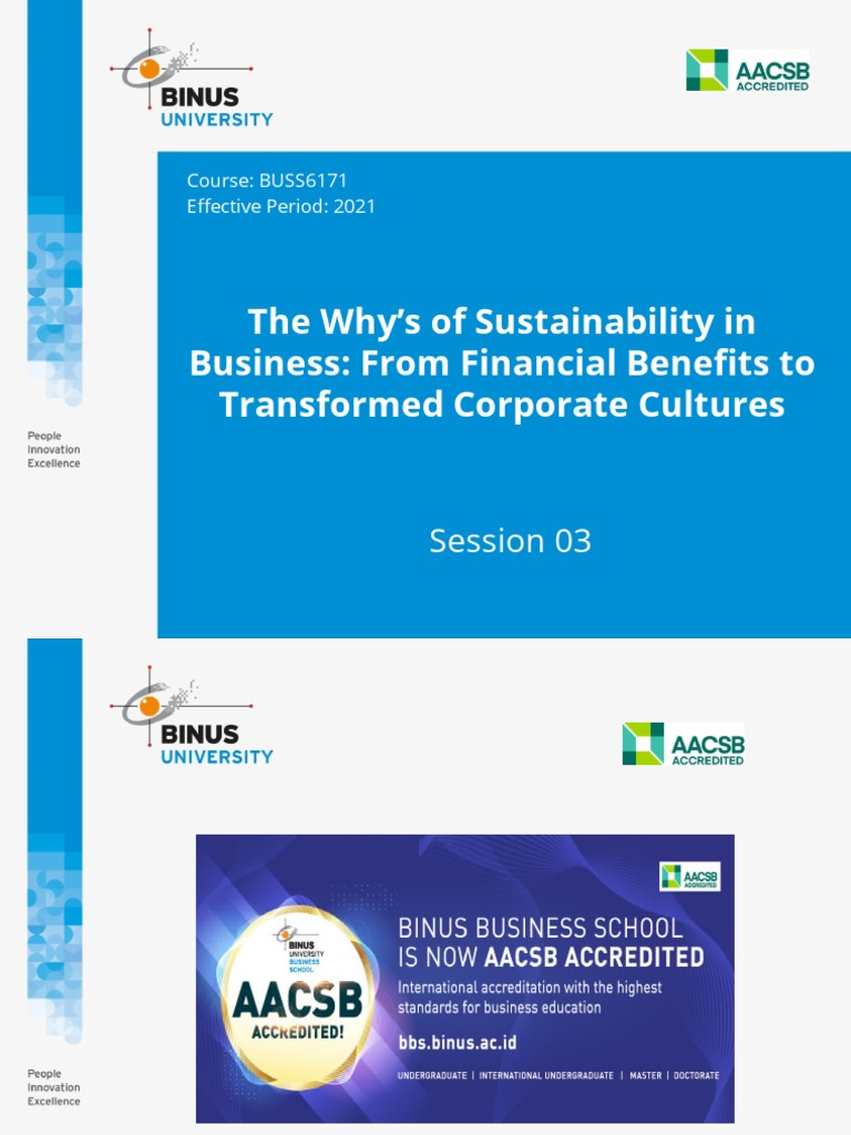 Why S Of Sustainability In Business Pdf Sustainability Business