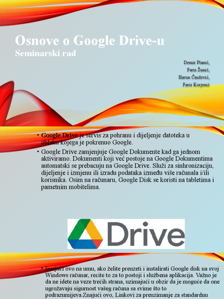 Google Drive intelligence overview