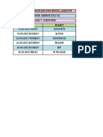11 Commerce Ut 1 Time Table and Portion