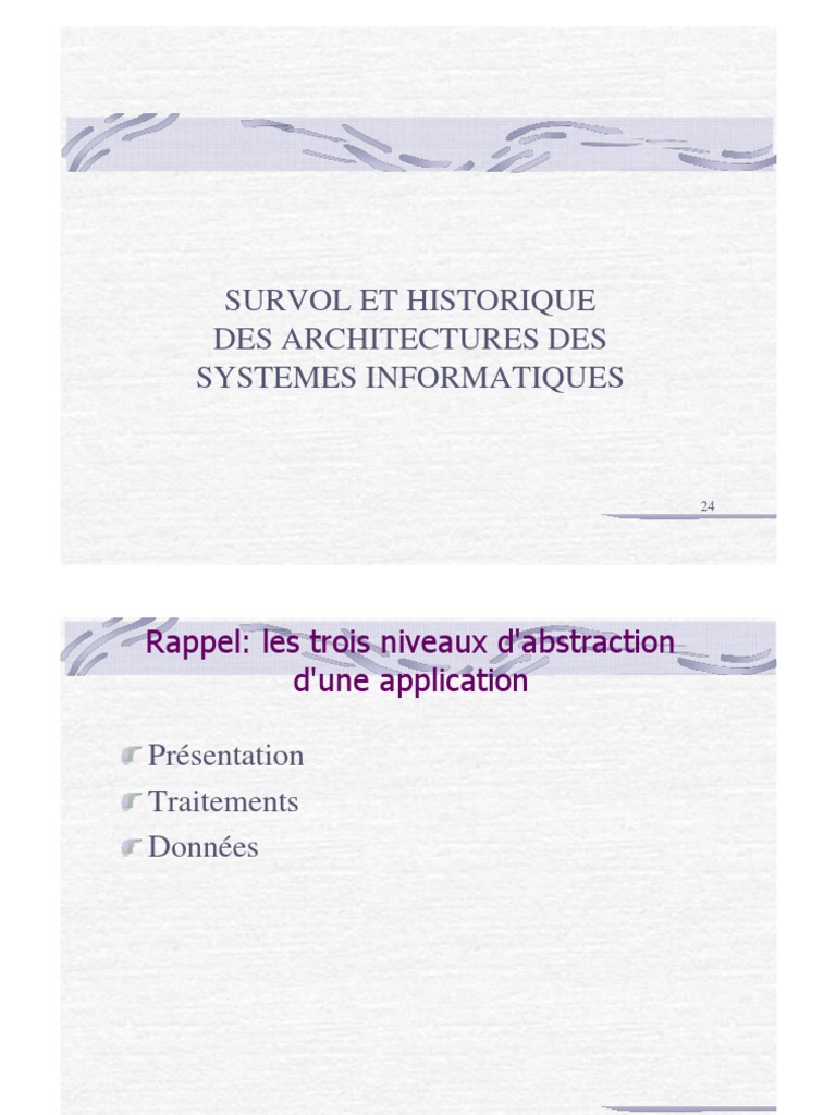 Architectures des systèmes informatiques | PDF | Internet | Internet et Web