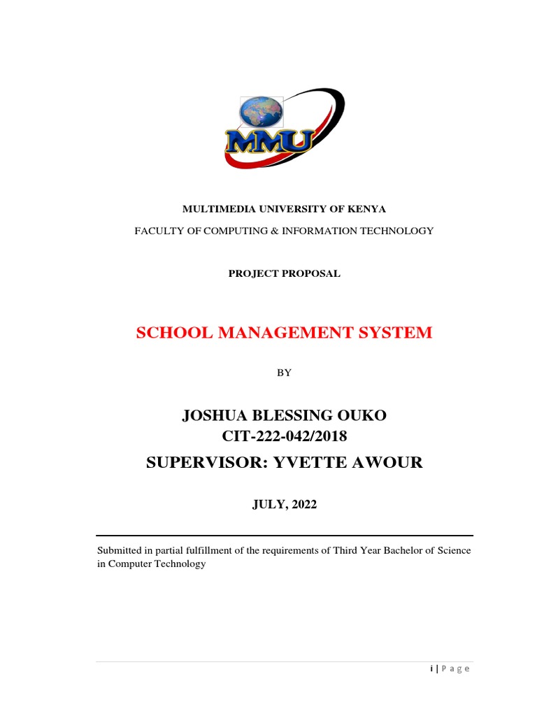 School Management System Project Documentation | PDF | Software ...