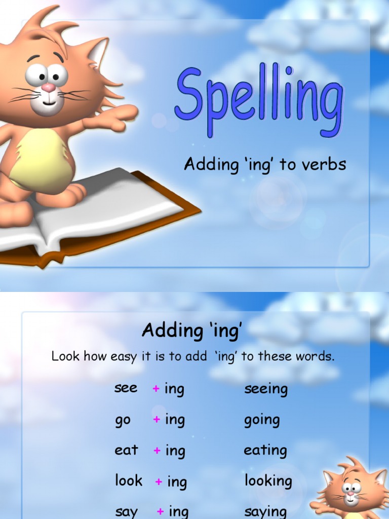 How to Add 'ing' to Verbs: Rules for Regular Verb Conjugation | PDF ...