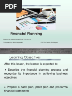 Financial Planning Upload