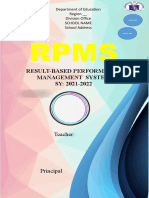 RPMS Template Blank