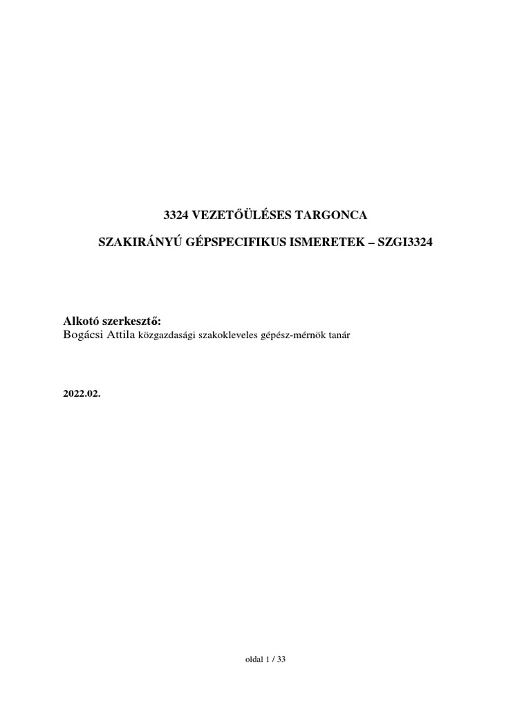 3324 Vezetouleses Targonca SZGI3324 BA | PDF