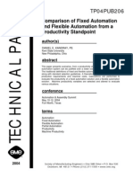 Comparison of Fixed Automation