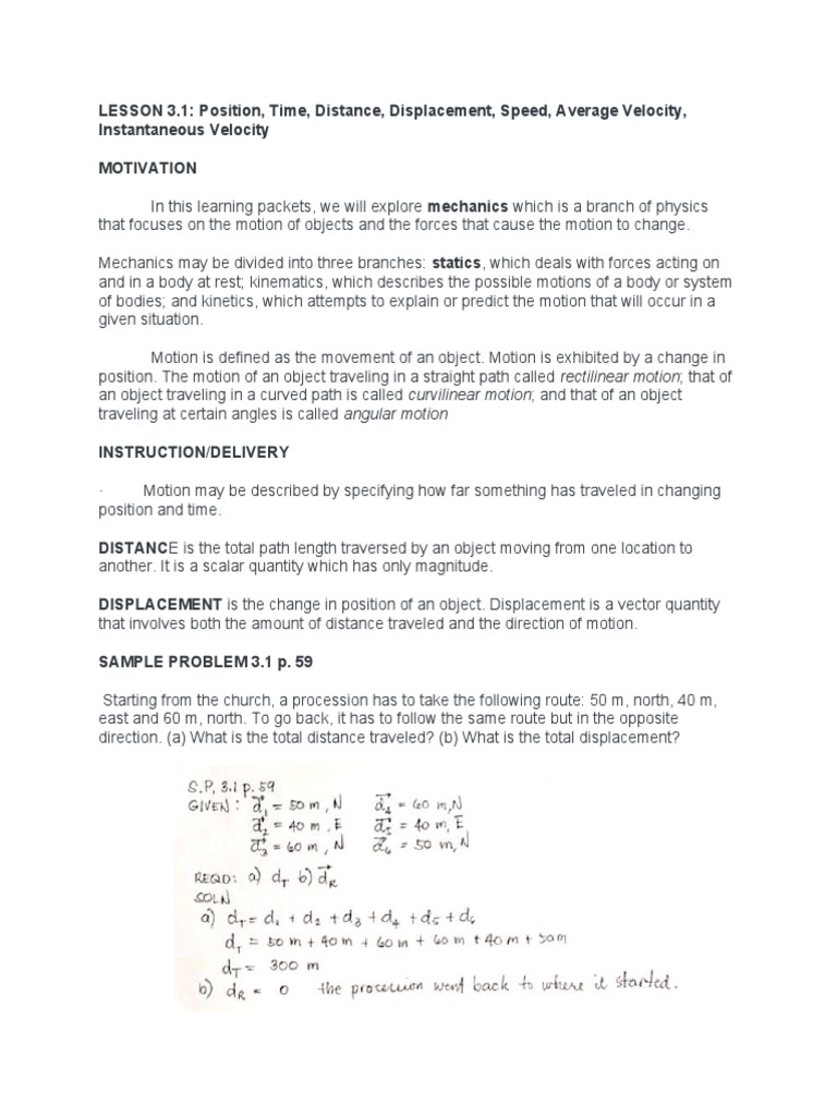 Physics Kinematics Pdf Acceleration Velocity