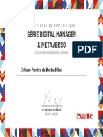 Certificado Exame Invest - Urbano Pereira Da Rocha Filho