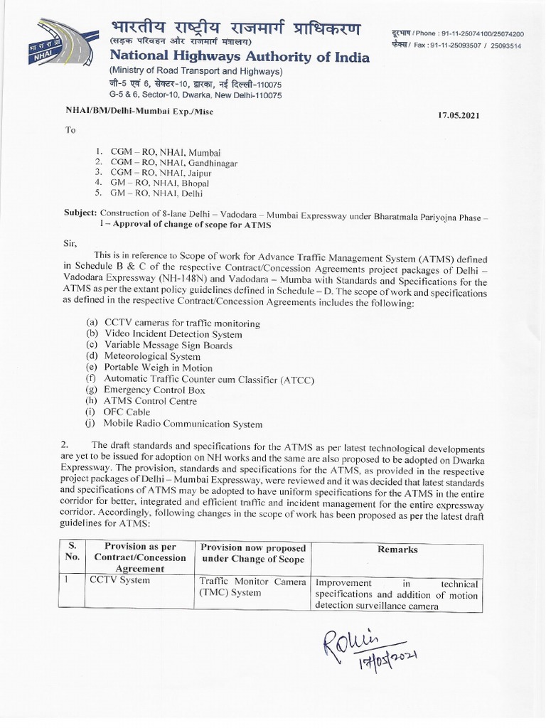 Letter - Approval of COS For ATMS 1 | PDF | Electronics | Computer ...