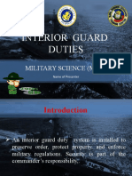 Interior Guard Duty