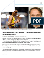 Beslutet Om Bahta Dröjer - Vilket Strider Mot Gällande Praxis - SVT Sport