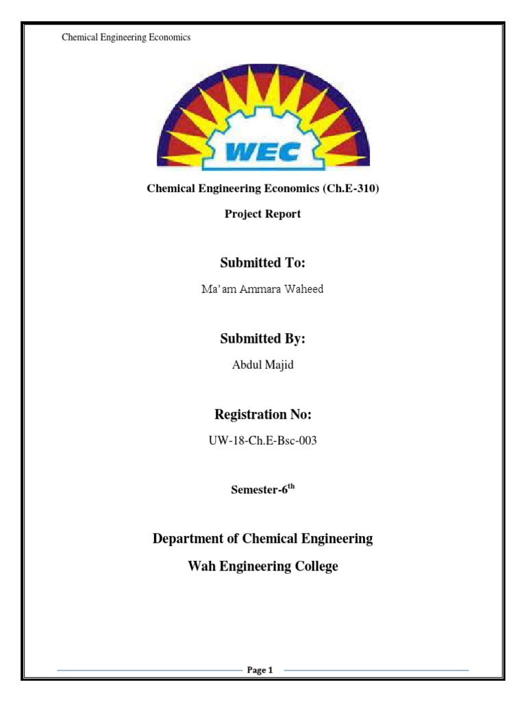 Chemical Engineering Cost Estimation Guide | PDF | Cost Of Goods Sold ...
