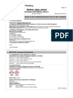 Safety data sheet for Avesta Pickling Gel 122