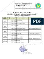 Jadwal Sas-Pas Ganjil, 22-23