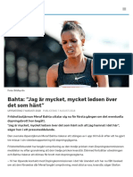 Bahta: "Jag Är Mycket, Mycket Ledsen Över Det Som Hänt" - SVT Sport