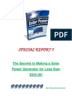 Making A Solar Power Generator For Less Than $325.00!