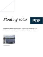 Floating photovoltaic
