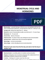 Menstrual Cycle and Hormones