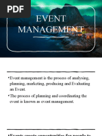 Event Management - Module 1