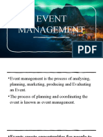 EVENT OPERATIONS