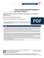 Evaluation of Risk Factors Affecting Metabolic Alkalosis in Infantile Hypertrophic Pyloric Stenosis