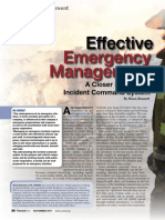 Effective Emergency Management - A Closer Look at The Incident Command System