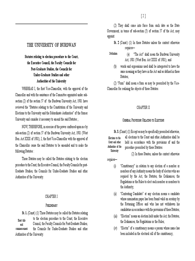 BU Statute PDF Voting Polling Place
