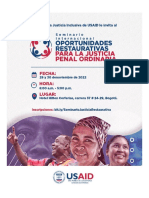 Agenda Seminario Internacional Justicia Restaurativa_Bogotá_2022