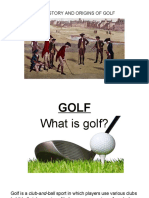 History and Origins of Golf