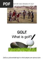 History and Origins of Golf