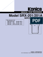 SRX-201(A) MEDICAL FILM PROCESSOR SERVICE MANUAL