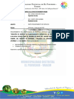 Informe #008 - Requerimiento Servicios