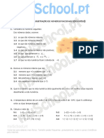 Ficha de Trabalho 1 - Adição e Subtração de Racionais - MySchool