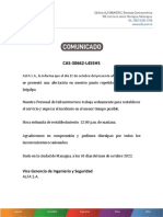COMUNICADO DE INCIDENCIA TECNICA JUIGALPA CAS-30662-L4S5H5 10_10_2022
