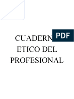 Ética y profesión: Cuaderno ético del profesional