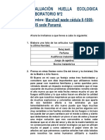 Evaluación Huella Ecológica Laboratorio 2