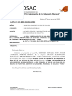 CARTA N 27 - ALCANZO OPINIÓN Y APROBACIÓN DE AMPLIACIÓN DE PLAZO N° 01 POR ADICIONAL DE OBRA N° 01.