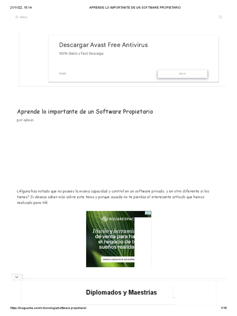 Aprende Lo Importante de Un Software Propietario | PDF | Software