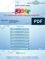 La Communication Interpersonnelle: Technicien Specialise Logistique